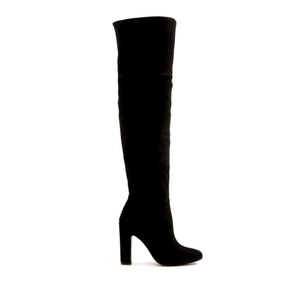 ALDO Maroco Over the Knee Suede Black Boot